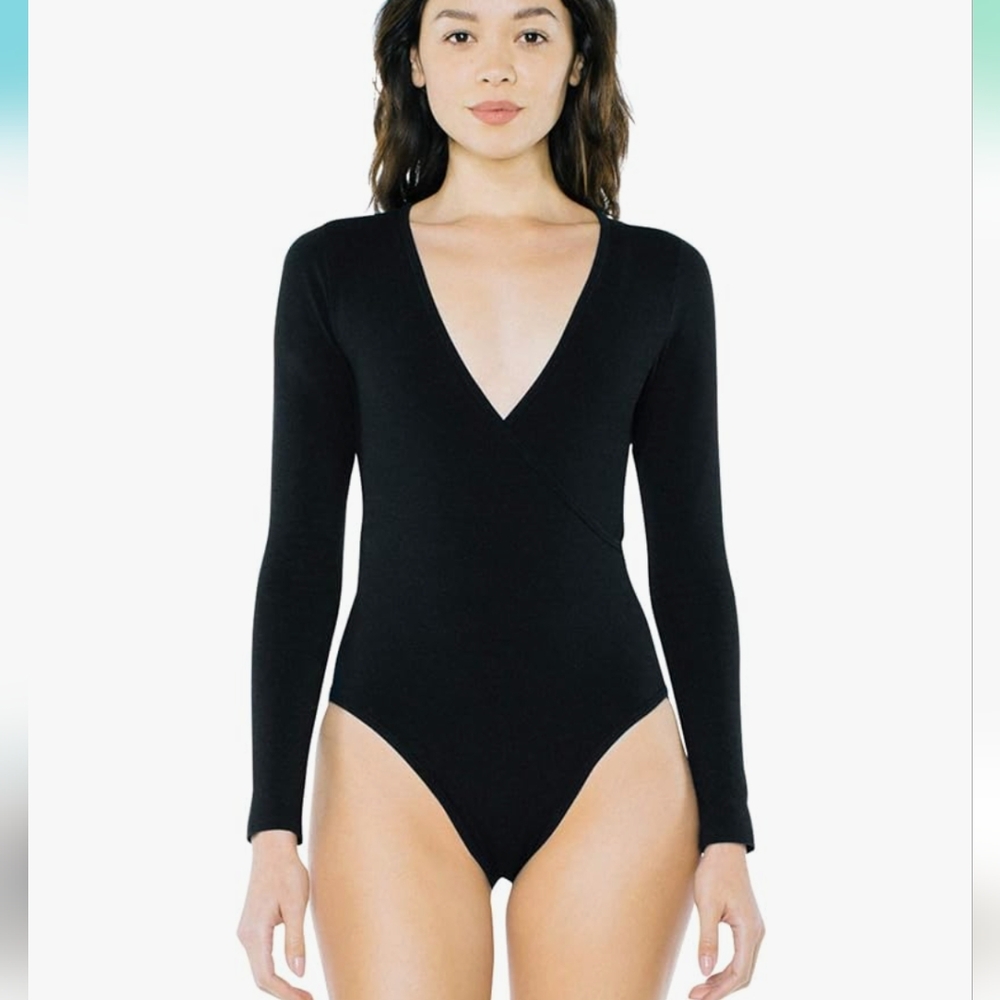 American Apparel wrap bodysuit